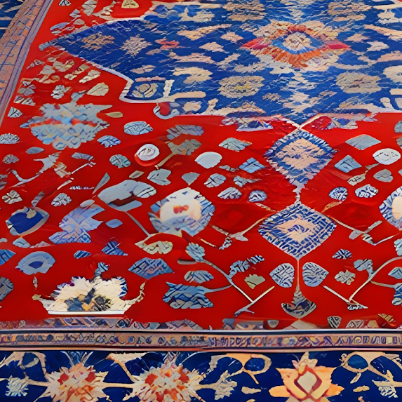 Persian carpet after cleaning